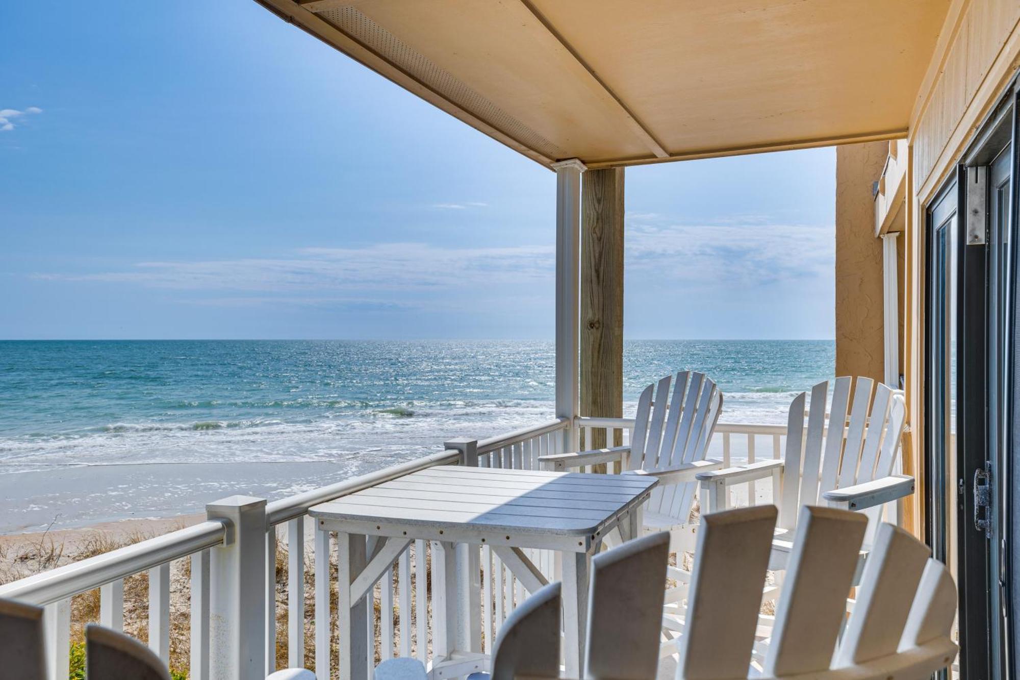 Steps To The Beach Oceanfront Condo With Lanai! North Topsail Beach Esterno foto
