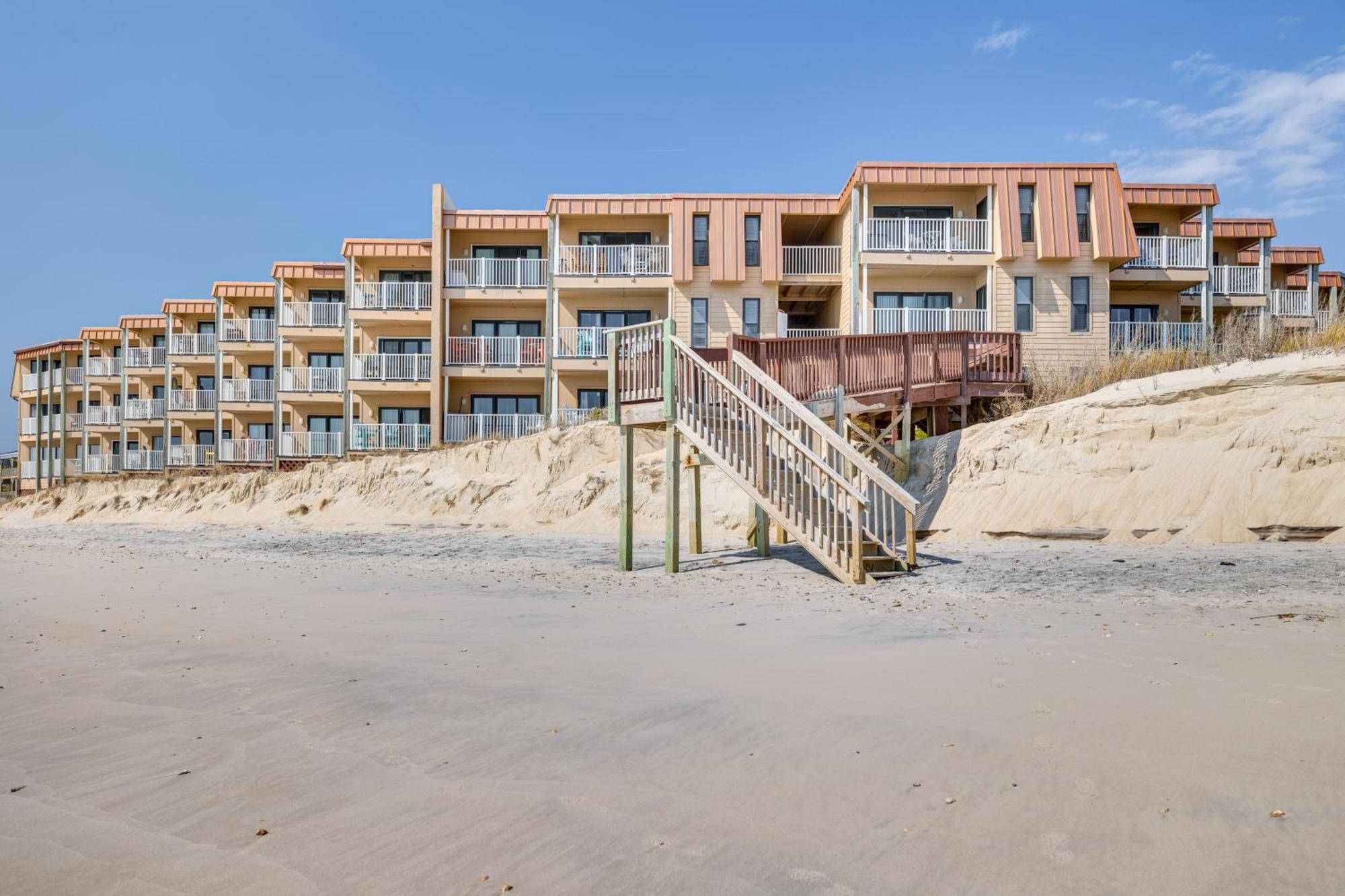 Steps To The Beach Oceanfront Condo With Lanai! North Topsail Beach Esterno foto