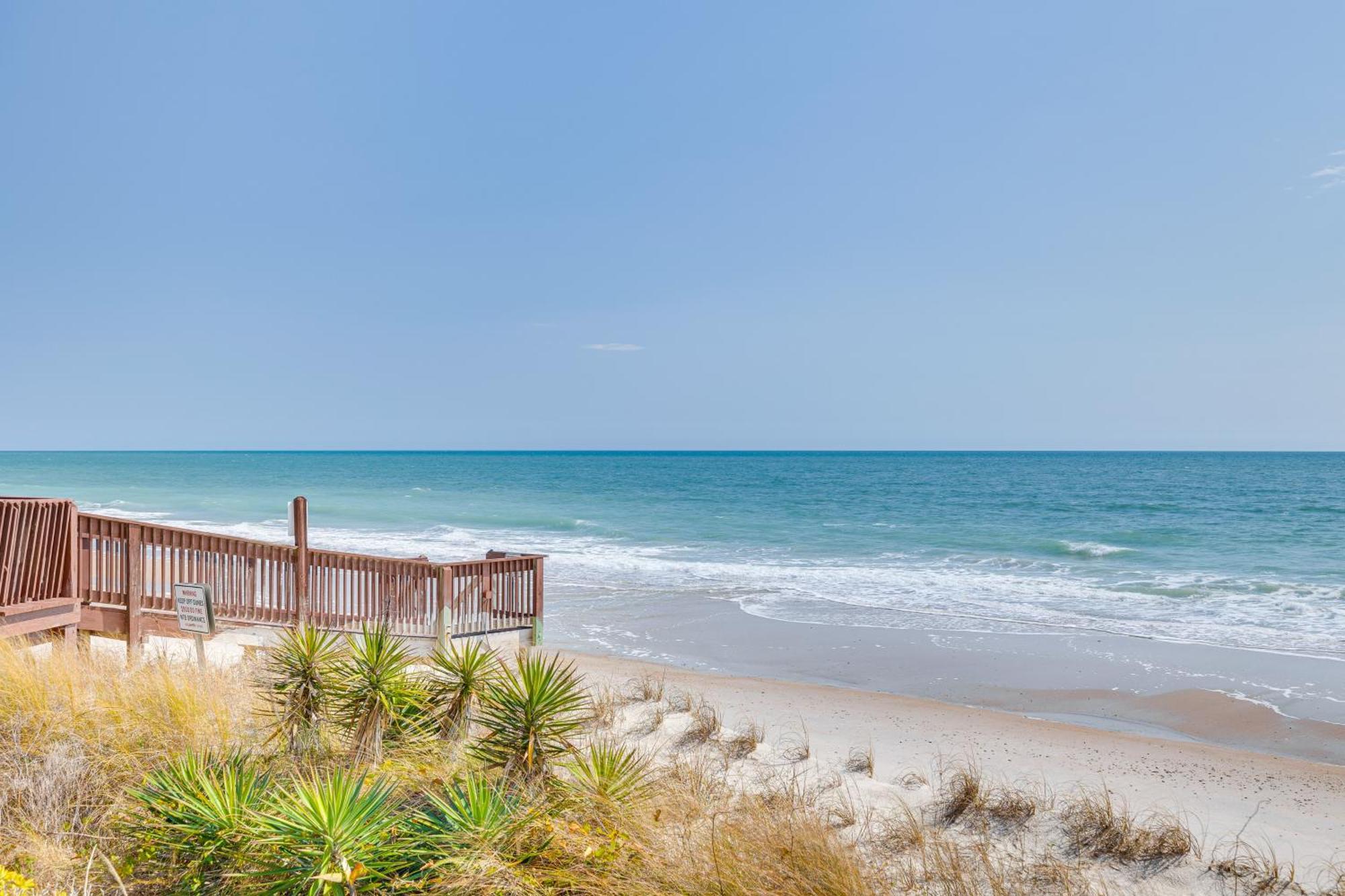 Steps To The Beach Oceanfront Condo With Lanai! North Topsail Beach Esterno foto
