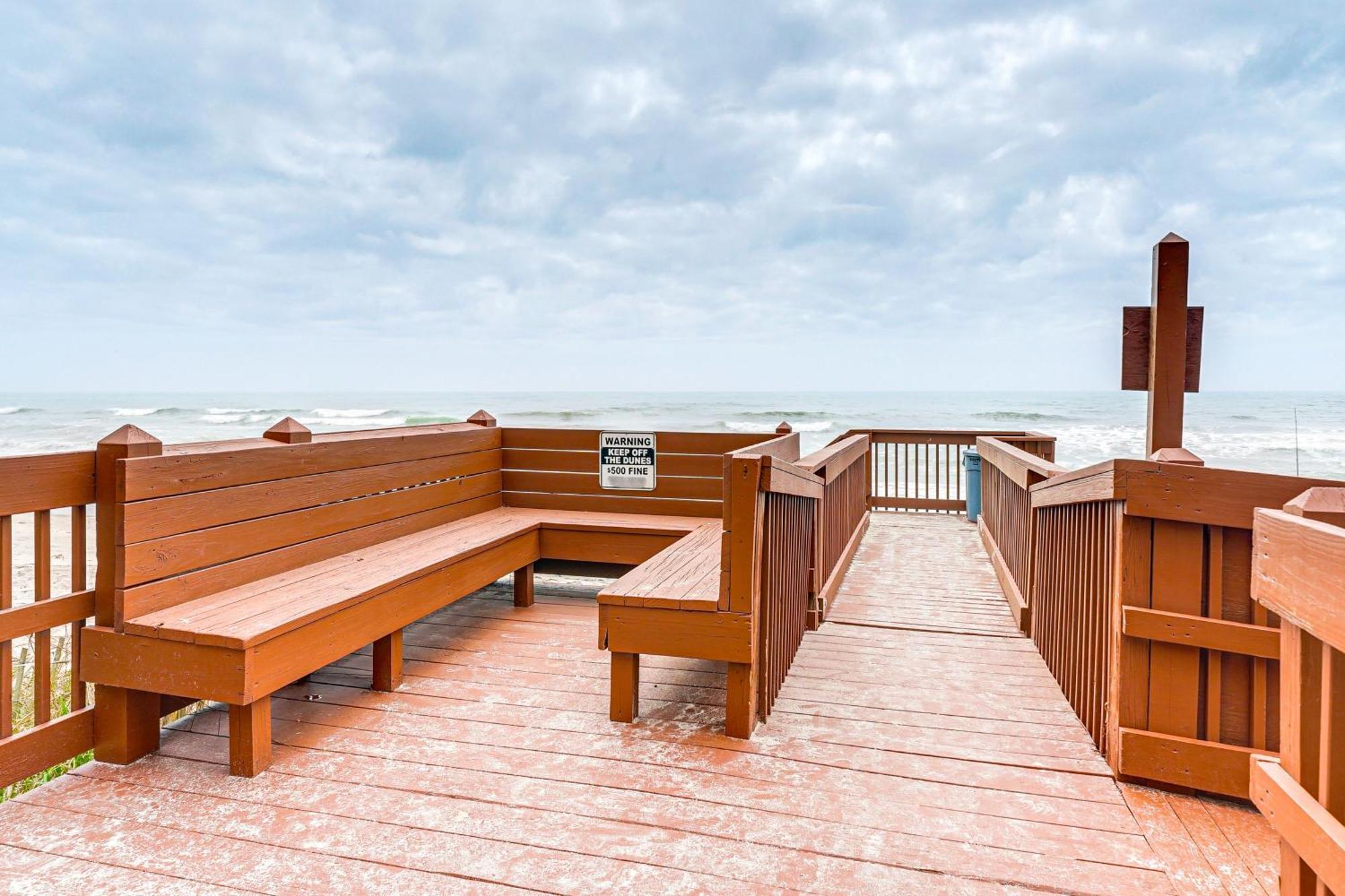 Steps To The Beach Oceanfront Condo With Lanai! North Topsail Beach Esterno foto