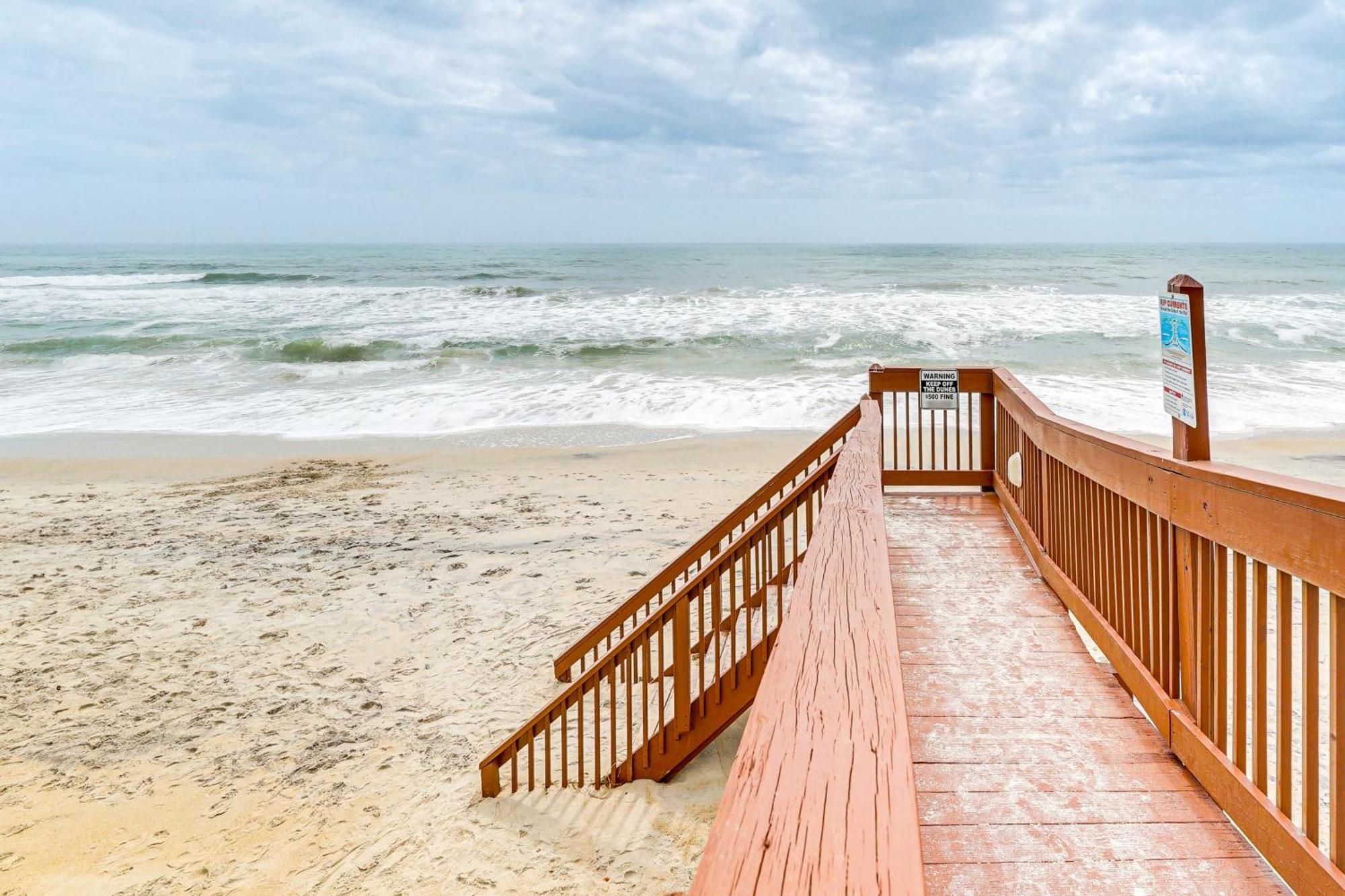 Steps To The Beach Oceanfront Condo With Lanai! North Topsail Beach Esterno foto