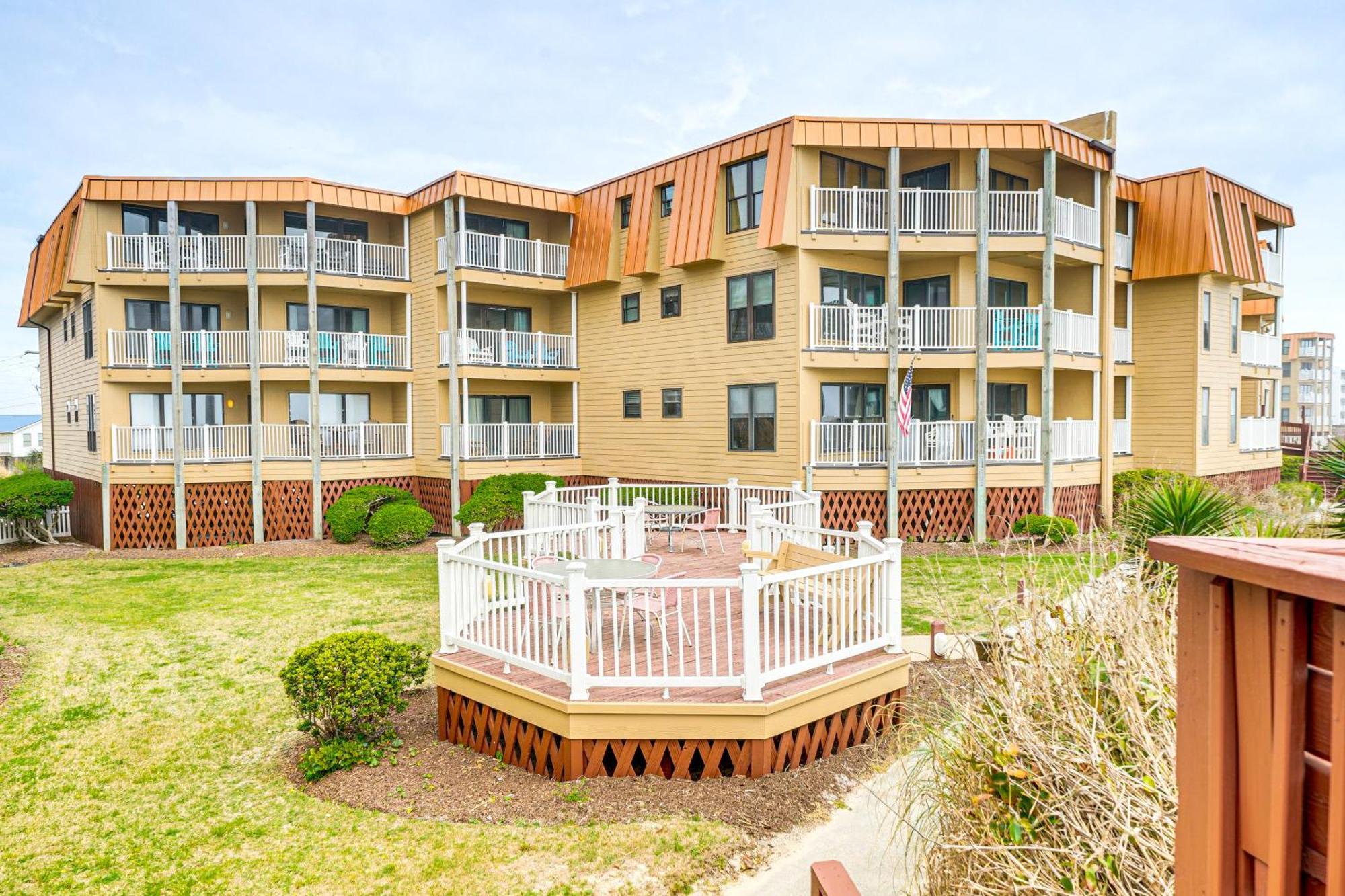 Steps To The Beach Oceanfront Condo With Lanai! North Topsail Beach Esterno foto